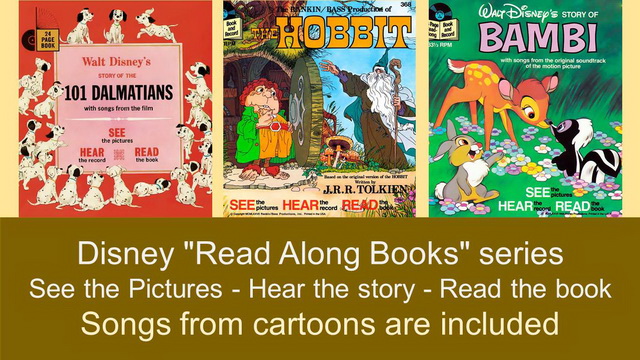 Voiced books based on Disney cartoons - See-Hear-Read