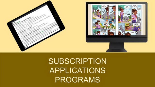 Book reader app for android tablet and computer. Teaching programs