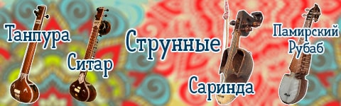 Струнные Индии: Танпура, Ситар, Саринда, Рубаб