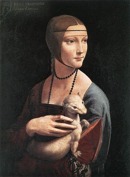 Леонардо да Винчи. Дама с Горностаем