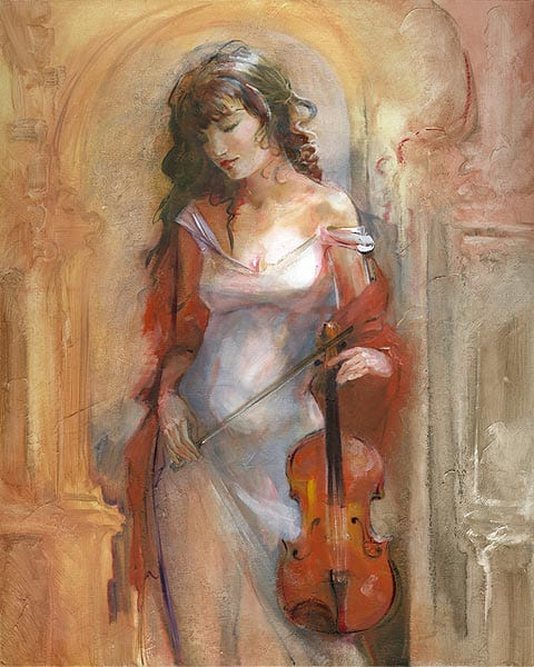 Картина Лены Сотсковой - скрипка