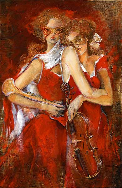 Картина Лены Сотсковой - скрипка