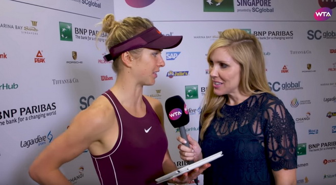 Elina Svitolina - Sloane Stephens. 2018 WTA Finals Singapore Final