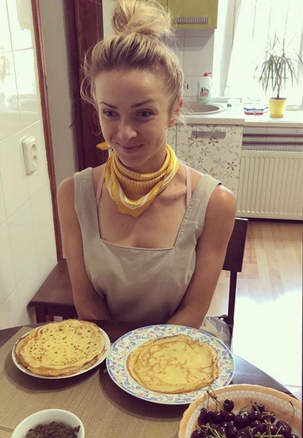 Elina at grandma's kitchen